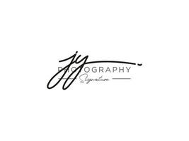 Letter JY Signature Logo Template Vector