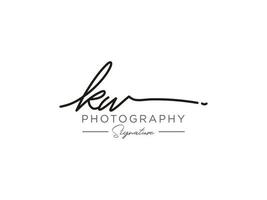Letter KW Signature Logo Template Vector
