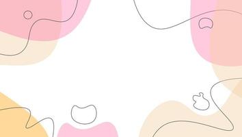 Memphis geometric background with abstract shapes vector