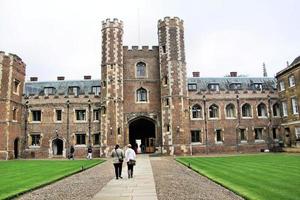 Cambridge in the UK in December 2021.. A view of Cambridge University photo