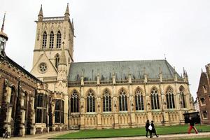 Cambridge in the UK in December 2021.. A view of Cambridge University photo