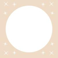 Frame with stars for decoration. vector