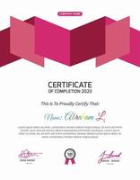 Multipurpose Certificate Vector template