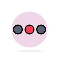 chat chat masaje signo círculo abstracto fondo color plano icono vector