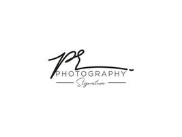 Letter PR Signature Logo Template Vector