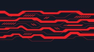 black and red contrast abstract technology background. vector