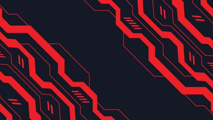 black and red contrast abstract technology background.
