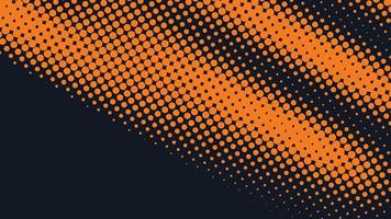 Abstract vector halftone background, orange and black.