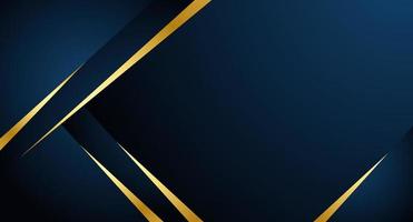 Dark blue and gold background Abstract design. vector