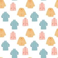 Seamless pattern of outerwear. vector illustration