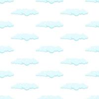 Simple seamless pattern with clouds. vector illustration