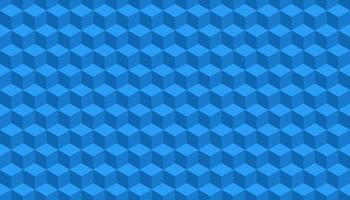 3d cube pattern design in blue color. Vector illustration.