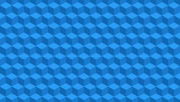 3d cube pattern design in blue color. Vector illustration.