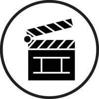 Clapper Board Icon Style vector