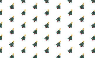 Tree Pattern Background Illustration with Merry Christmas Theme vector