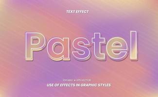 efecto de texto pastel - mezcla de color dorado. el texto se puede editar y personalizar para títulos, portadas, revistas, anuncios y más vector