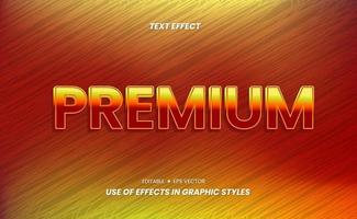 Premium Text Effects- Gold Color Blend. Text can be edited and customized for the purposes of Titles, Covers, Magazines, Ads and More vector