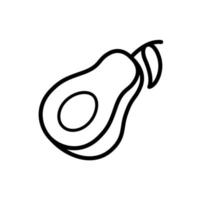 avocado icon design vector template