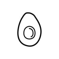 avocado icon design vector template