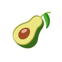 plantilla de vector de diseño de icono de aguacate