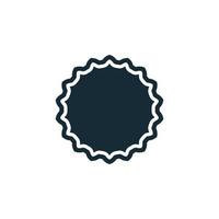 Rosette Badge Icon Design Template Elements vector
