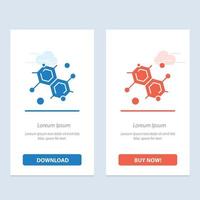 Chemist Molecular Science  Blue and Red Download and Buy Now web Widget Card Template vector