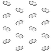 Snowboard mask pattern vector