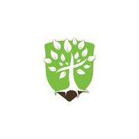 Tree religious cross symbol icon vector design.