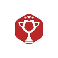diseño del logo de la copa de premio. diseño de icono de trofeo. plantilla de logotipo de premio vector
