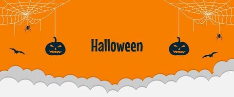 Party halloween banner design vector