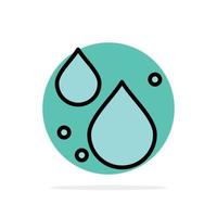 Water Drop Spring Abstract Circle Background Flat color Icon vector