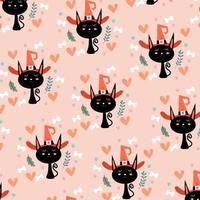 Seamless pattern with halloween perfect for wrapping paper vector