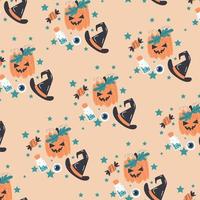 Seamless pattern with halloween perfect for wrapping paper vector