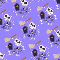 Seamless pattern with halloween perfect for wrapping paper vector