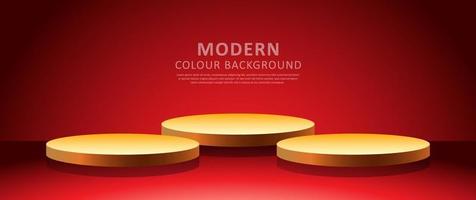 Podium background design for product presentation, branding and packaging presentation. vector