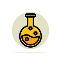 Education Lab Laboratory Abstract Circle Background Flat color Icon vector