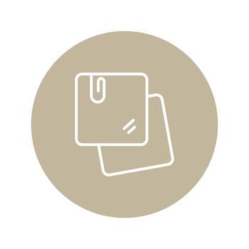 Note Flat Icon vector