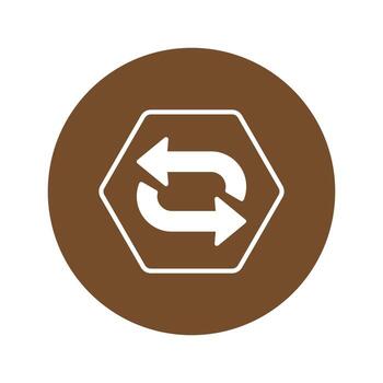 Repeat Flat Icon vector