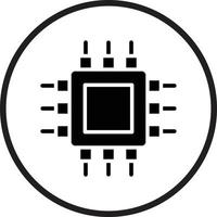 Cpu Icon Style vector
