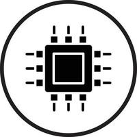 Cpu Icon Style vector