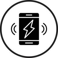 Wireless Charging Icon Style vector