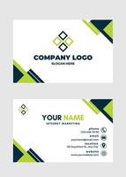 Modern Creative and Clean Business Card, name card, visiting card design print templates. Flat Style Vector Illustration
