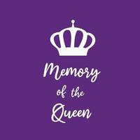 Queen Elizabeth II death memorial poster. 08 September 2022 UK, London. Years of life 1926-2022. vector