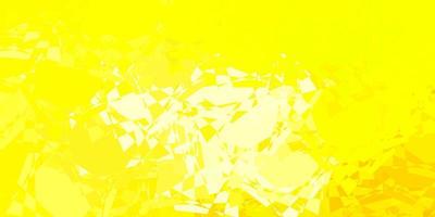 Light Yellow vector pattern with polygonal shapes.