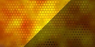 Dark Green, Yellow vector background with circles.