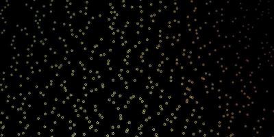 Dark Green, Red vector pattern with abstract stars.