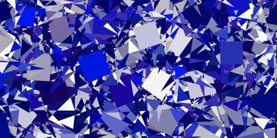 Light BLUE vector background with triangles.