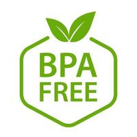 BPA FREE bisphenol A and phthalates free icon vector non toxic plastic sign for graphic design, logo, website, social media, mobile app, UI illustration