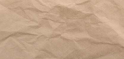 Craft crumpled paper, cardboard page background vector