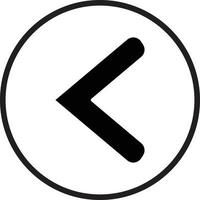 Left Chevron Icon Style vector